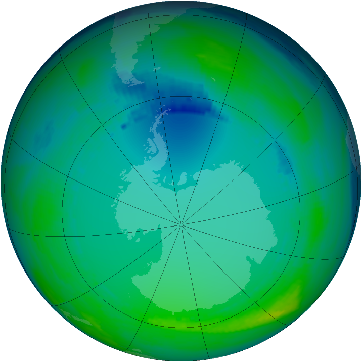 Ozone Map 1992-07-22